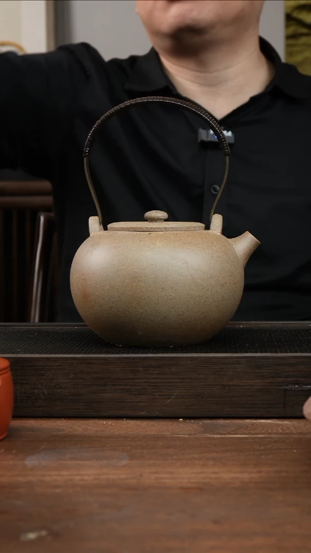 茶杯紫砂还原烧煮茶壶 ！  铜把手