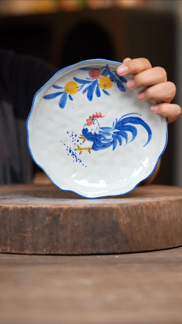 瓷片景德镇高温釉下彩（食品级）