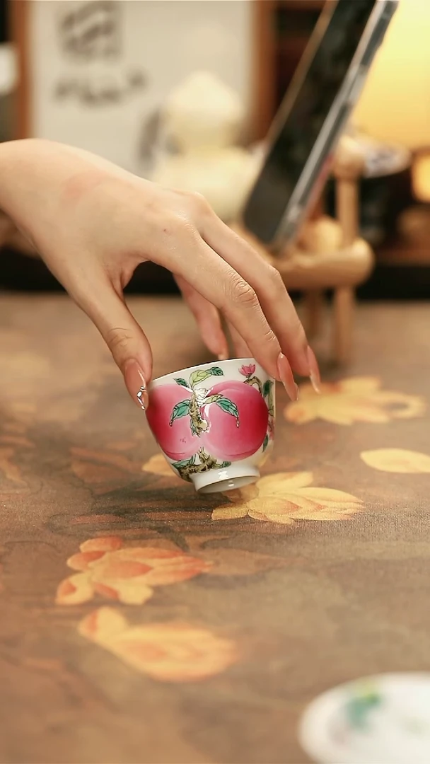 陶瓷手工手绘茶器-6