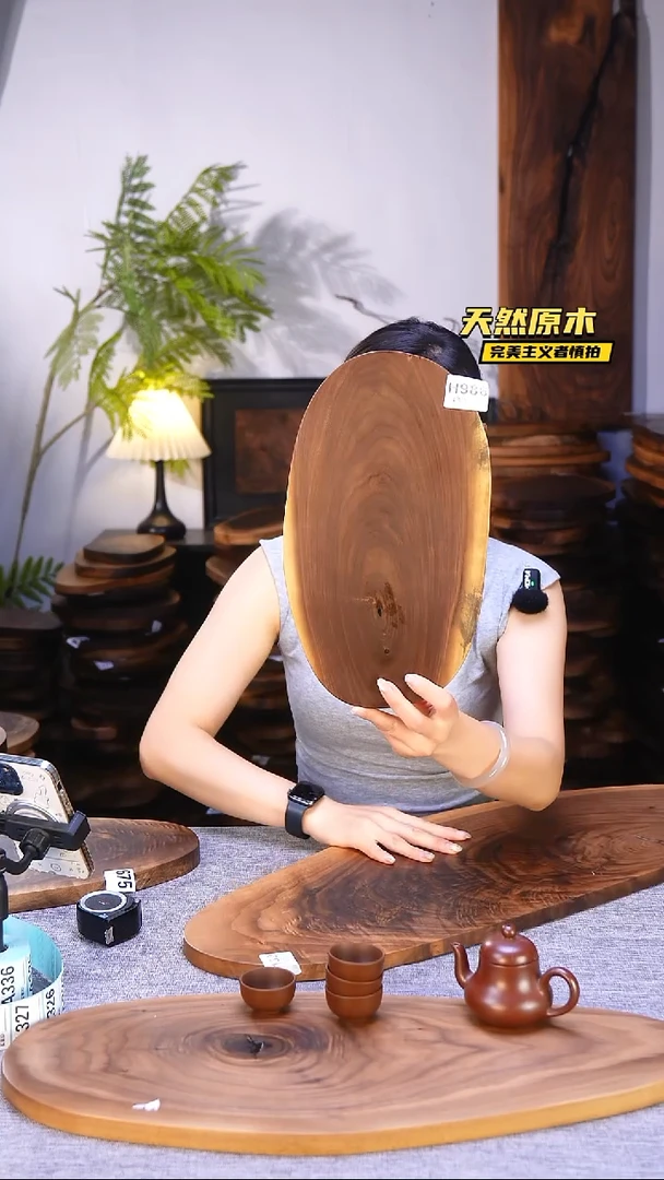 木北美黑胡桃原木.干裂疤结不属于商品质量问题完美主义者慎拍