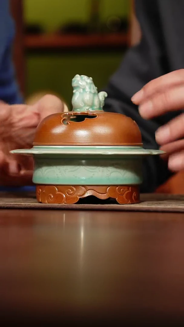 【闪购商品】66-1祥云足狻猊熏香炉（）