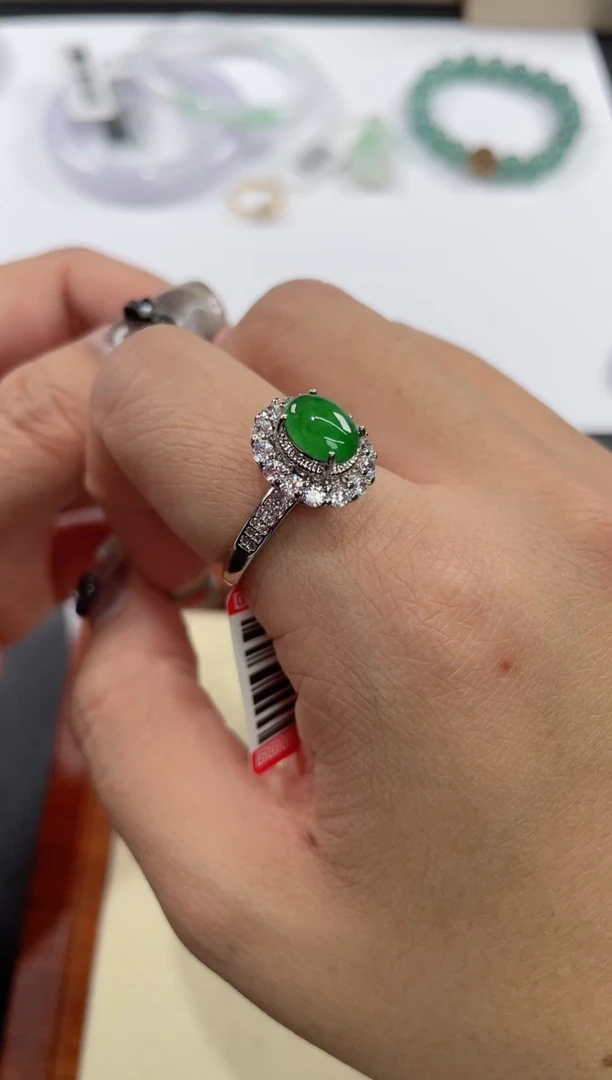 未镶嵌戒指翡翠基地发货H7993