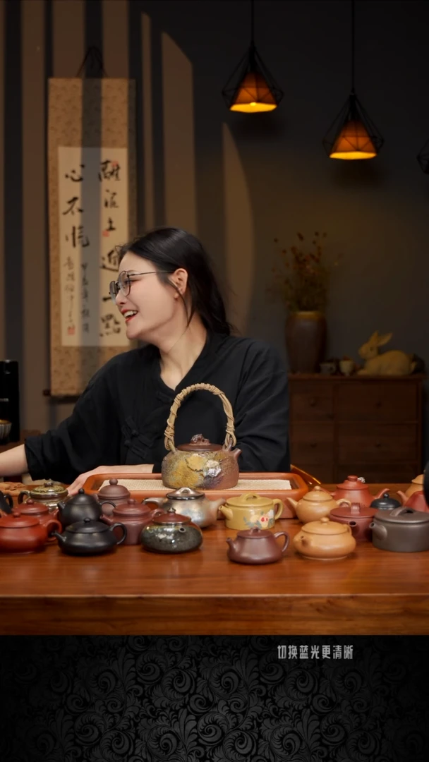 茶壶紫砂5号筋纹笑樱····