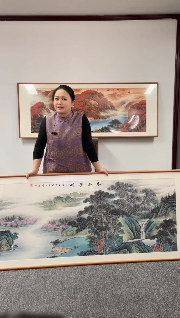 【闪购商品】国画春和景明210*80曹勇强老师