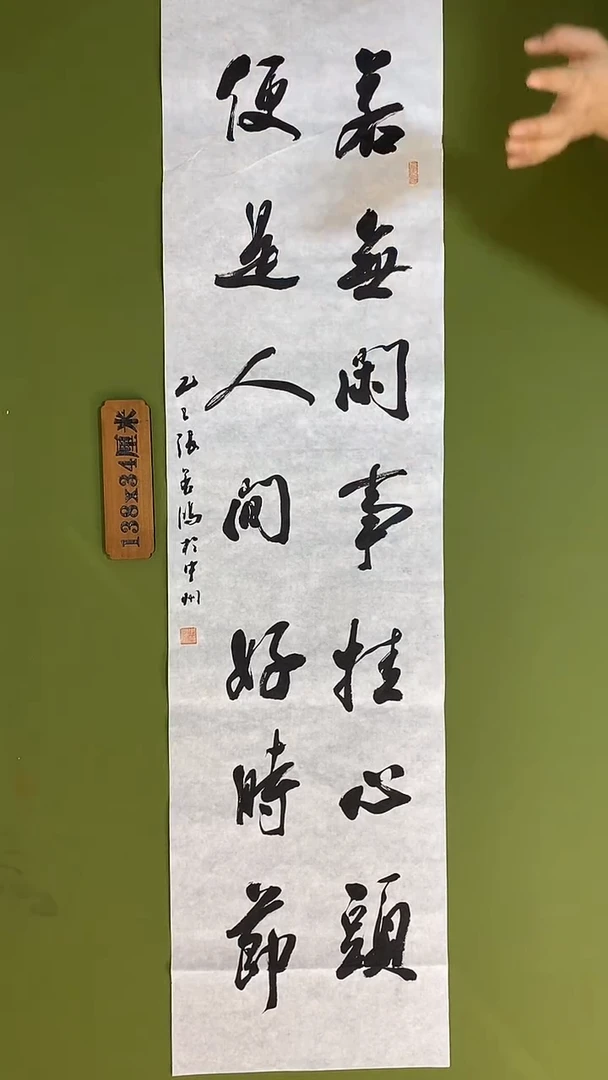 书法书法 张若鸿 尺寸138cm*34cm