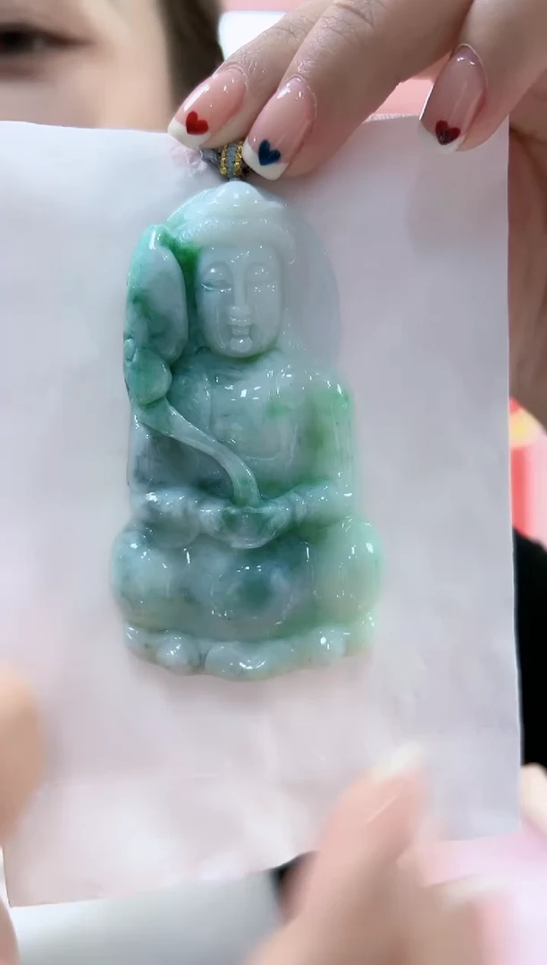 【闪购商品】翡翠颈饰未镶嵌孤品观音
