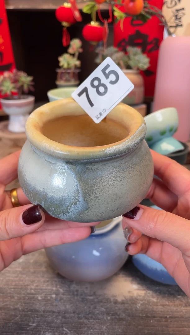 【闪购商品】摆件785微瑕知木小芳花盆