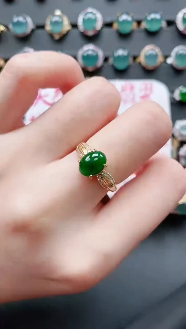 【闪购商品】翡翠戒指银S925镶嵌11111111