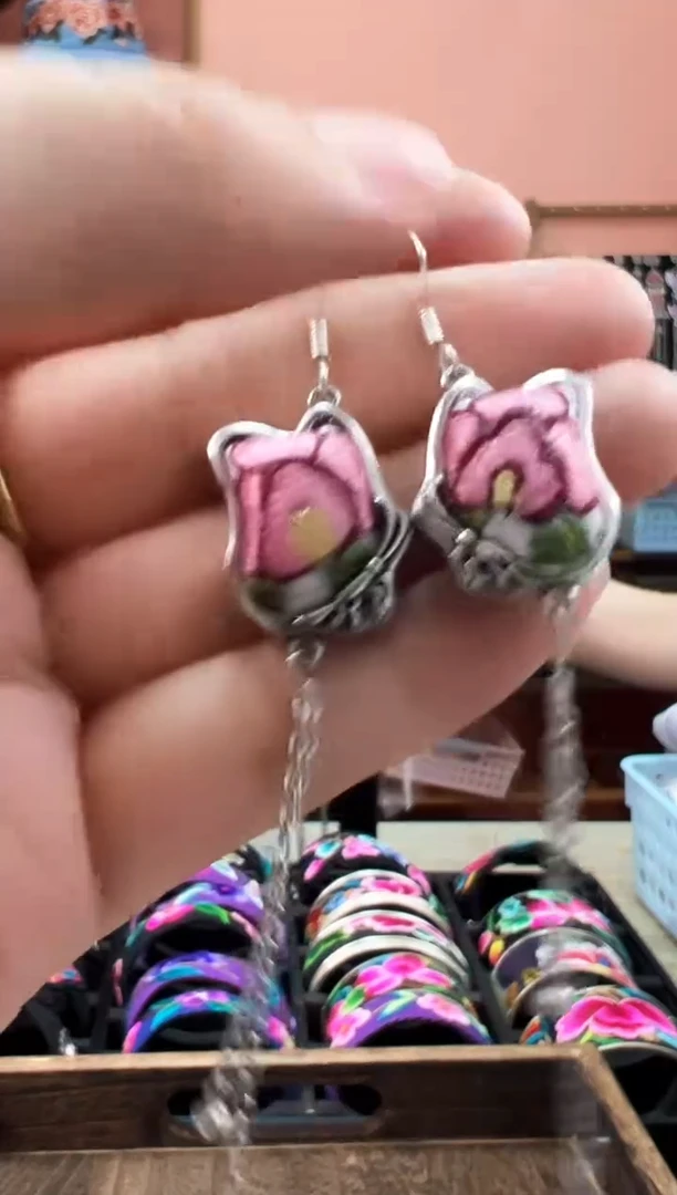 织绣艺枝独绣老绣饰品132