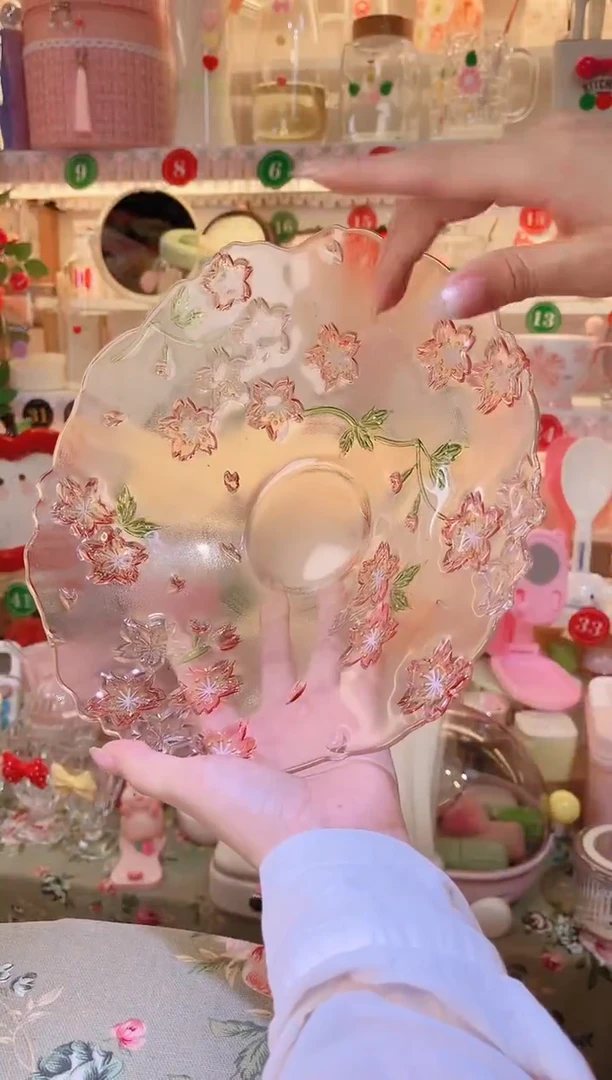 摆件品质好发货快放心拍！梅花果盘