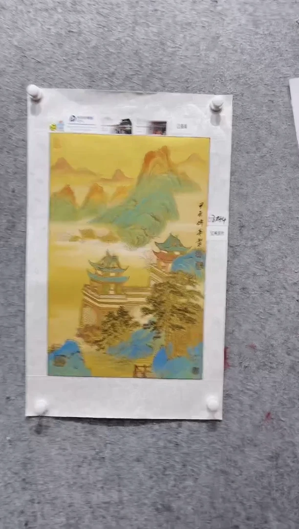 国画张传亭老师的红袍作品