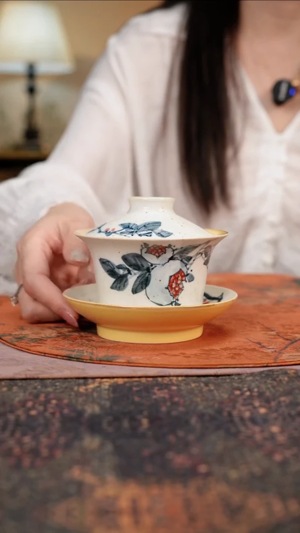 杯景德镇陶瓷杯碗柴烧多人