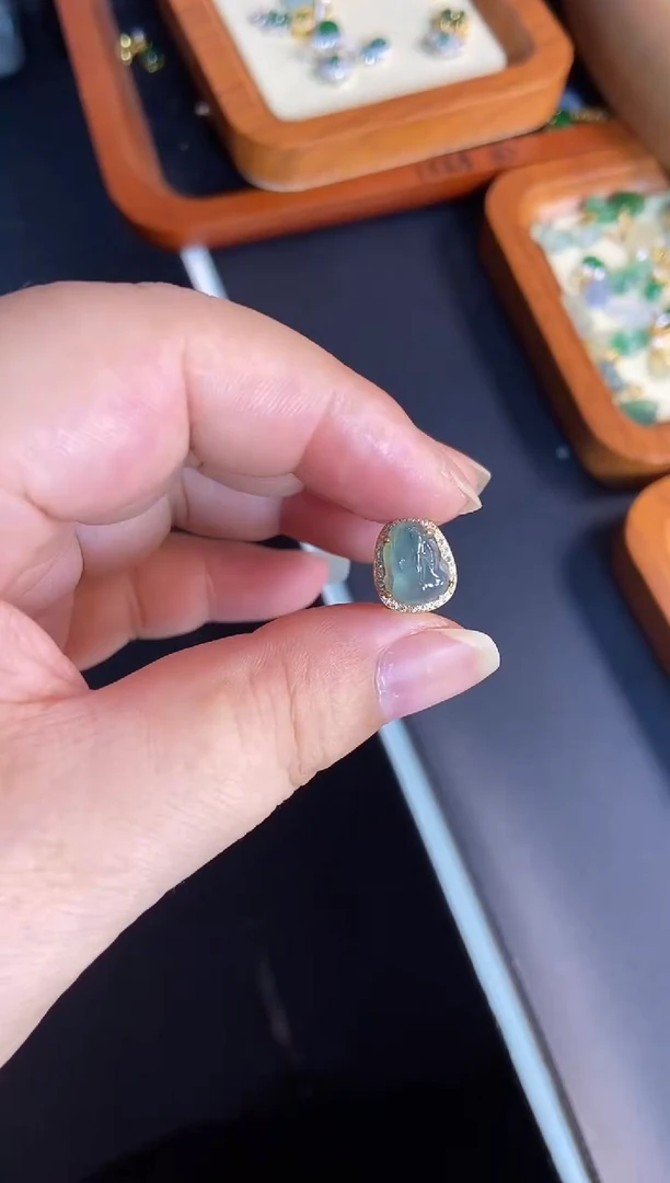 吊坠(不含链)银S925镶嵌翡翠1