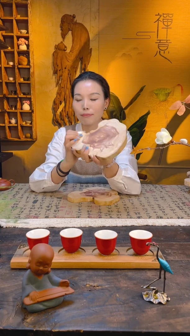 木崖柏壶承艺术摆件