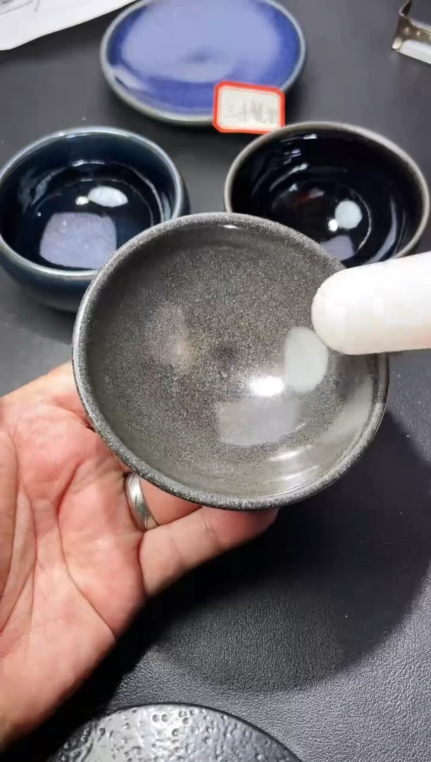 茶盏50叶紫建盏叶紫