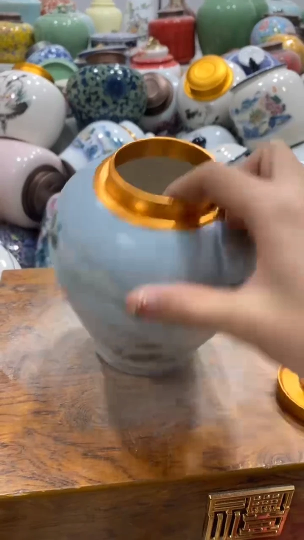 摆件陶茶叶罐密封罐储存罐