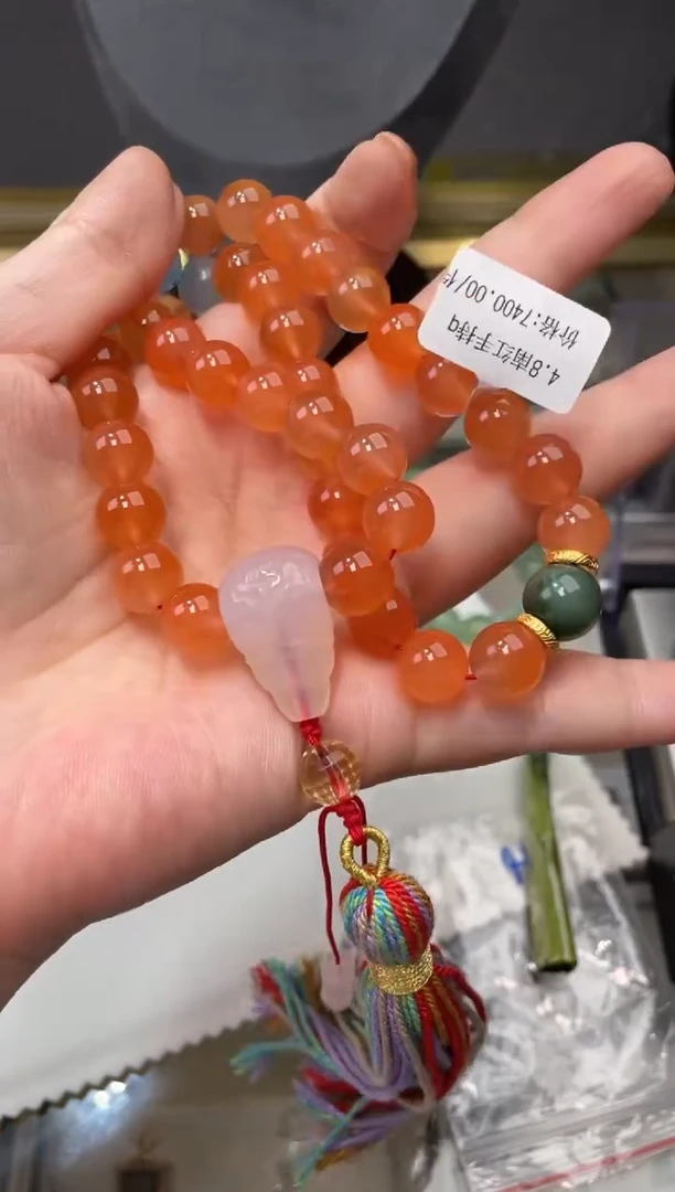 南红玛瑙未镶嵌项链ys201