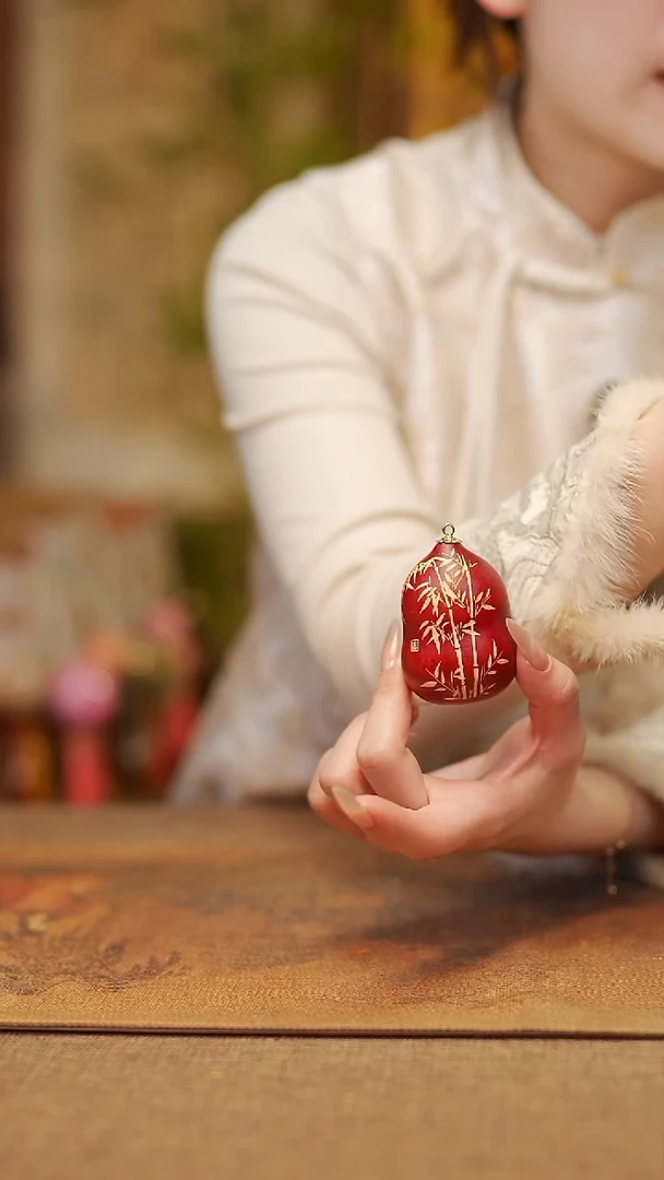 【闪购商品】132宴禾堂天然漆艺小葫芦--58