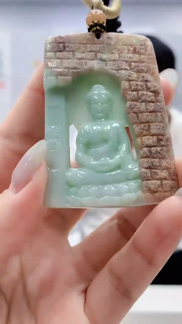 定制翡翠未镶嵌4898lr- 毛货挂件129