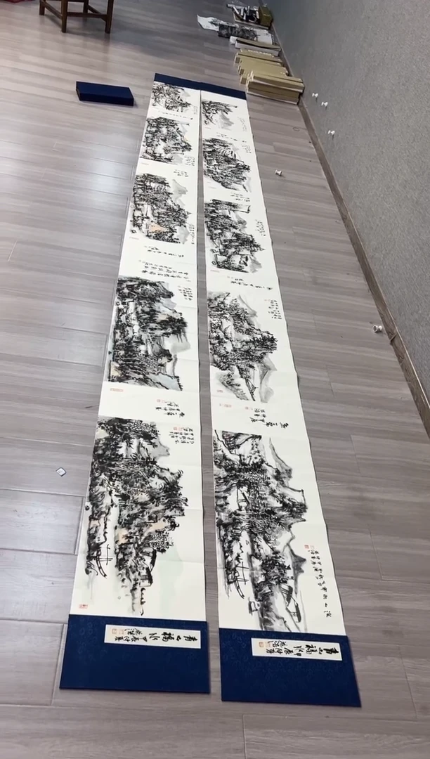 【闪购商品】国画22号王益浩老师绘画山水2套