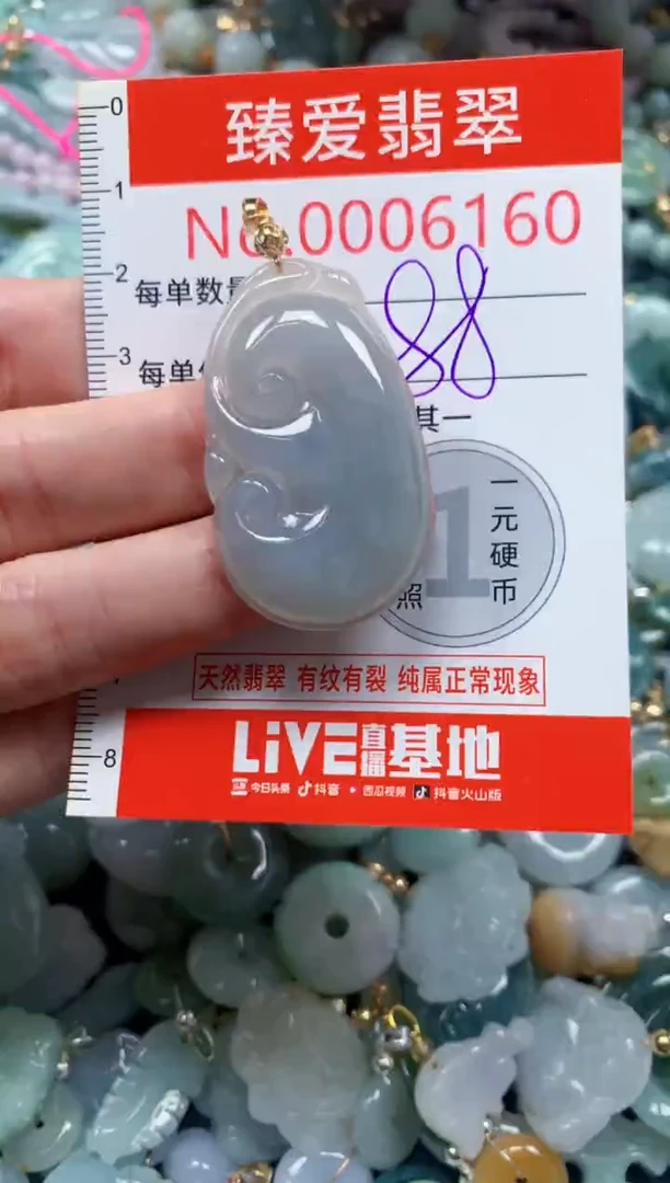 翡翠未镶嵌吊坠(不含链)6160