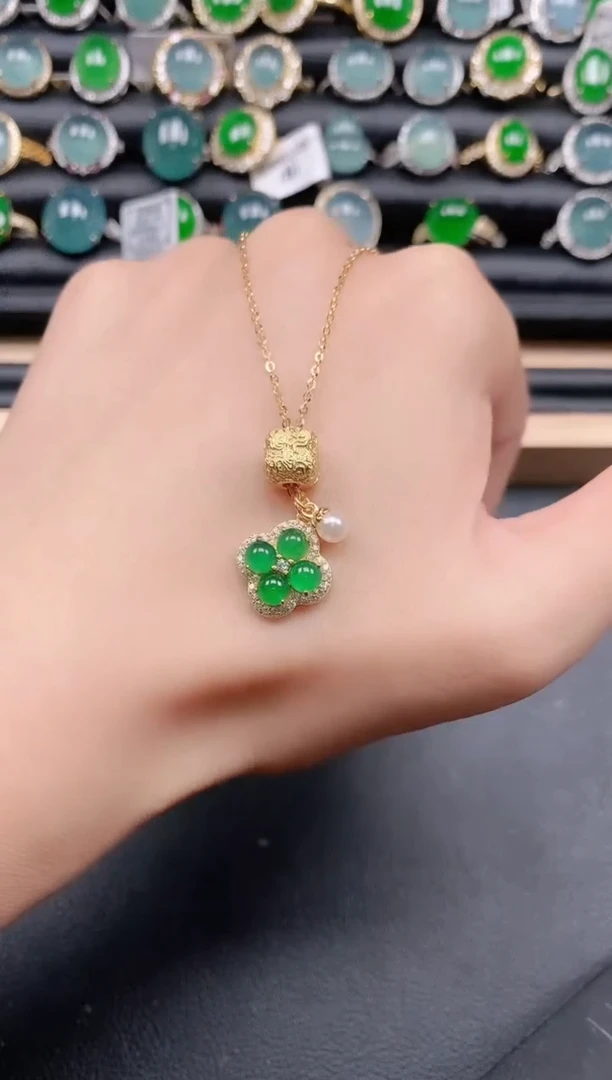 翡翠戒指银S925镶嵌11111