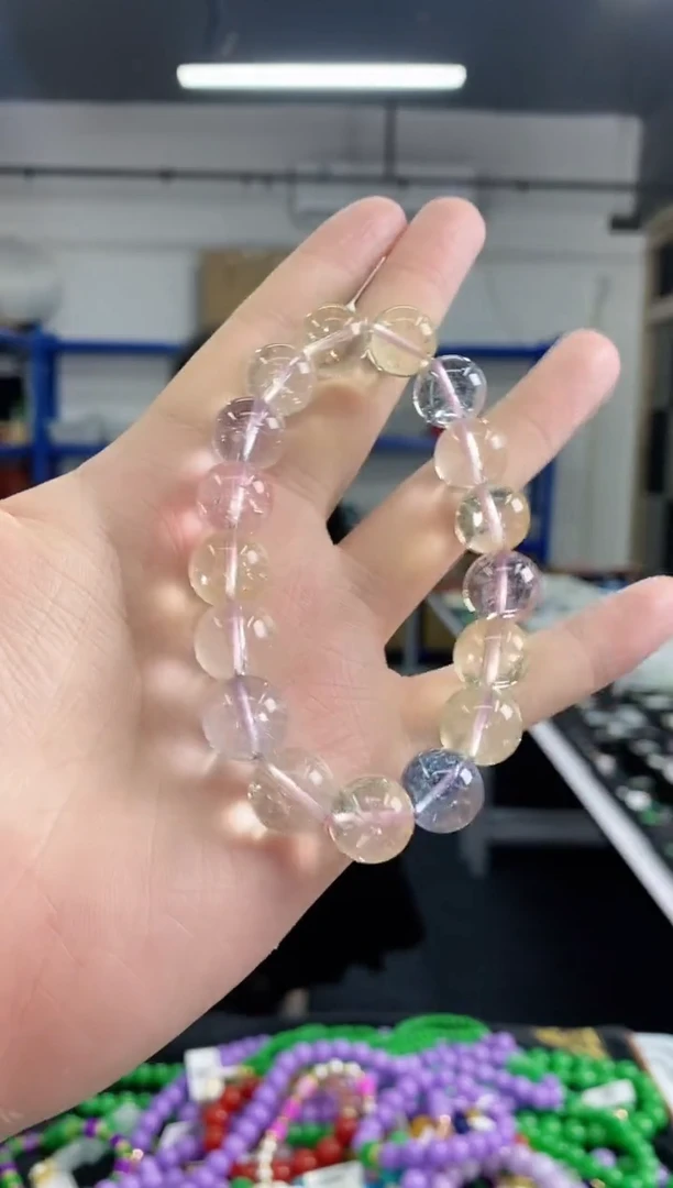 水晶手串未镶嵌多样性发其一颜色微差