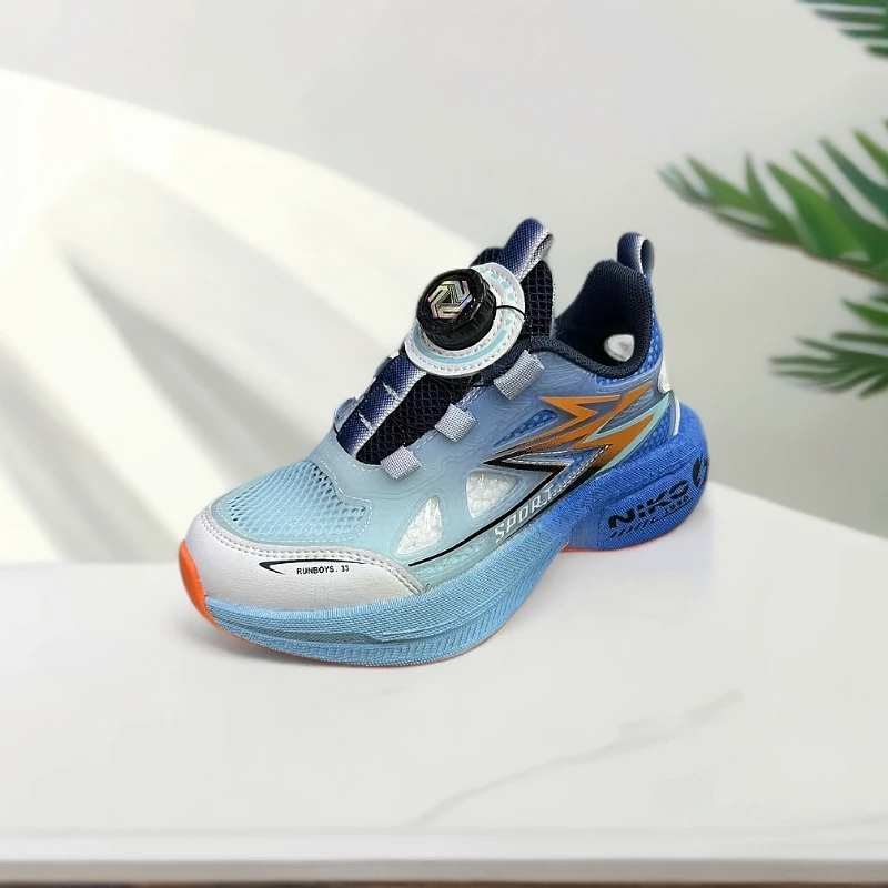 高品质夏季中大童超轻超软真爆底挖洞框子运动凉鞋