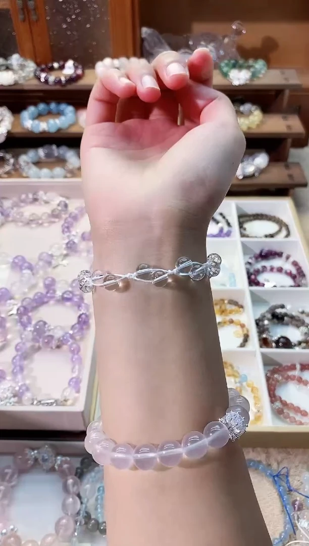 【闪购商品】水晶手链未镶嵌白水晶手链