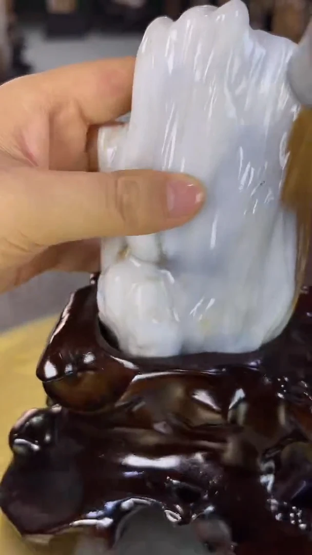 未镶嵌珠宝奇石硅化玉缅甸天然树化玉摆件