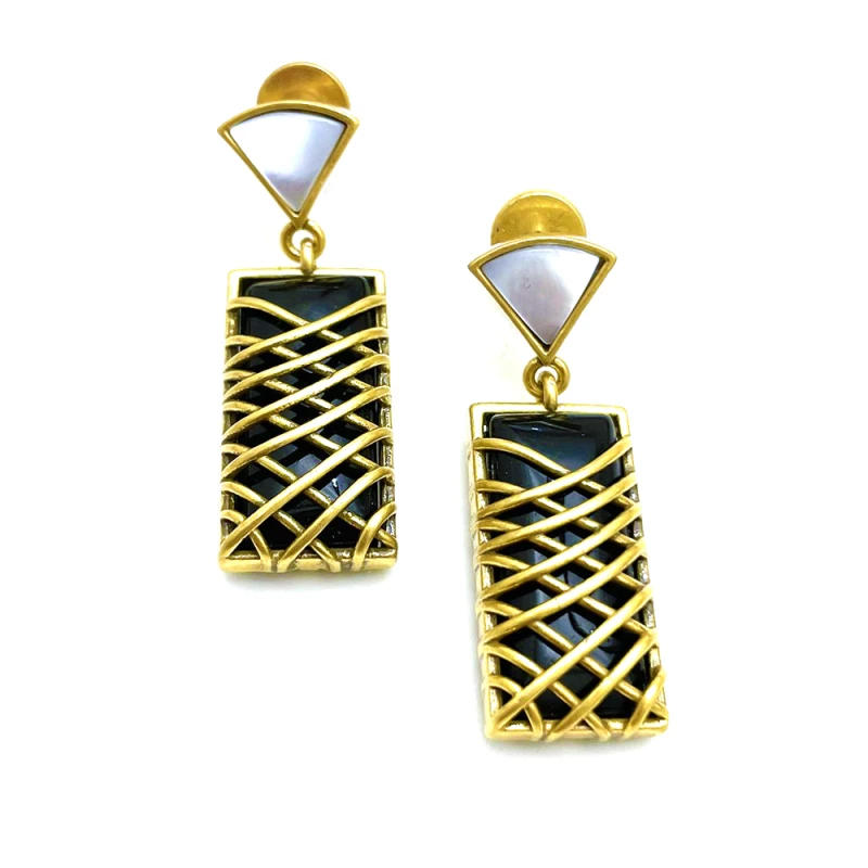 铜合金树脂耳饰 铜合金树脂耳饰ZD173