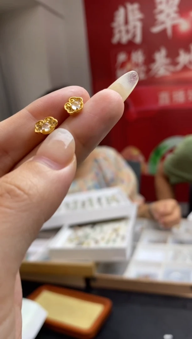 定制翡翠银S925镶嵌翡翠饰品~