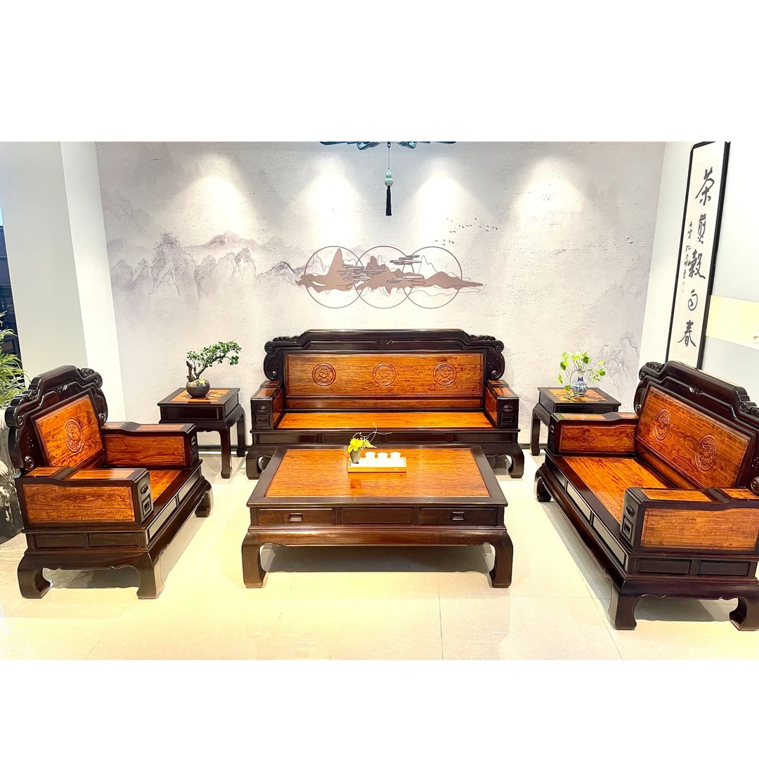 檀香福瑞沙发123(6件套)