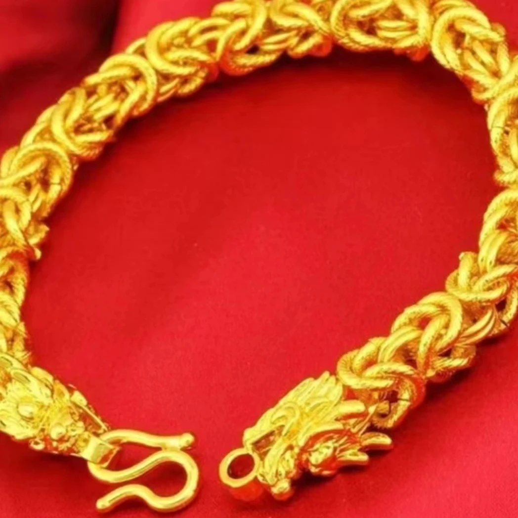 合金手链 【龙骨手链】男士男款时尚百搭霸气素款个性大气潮流复古