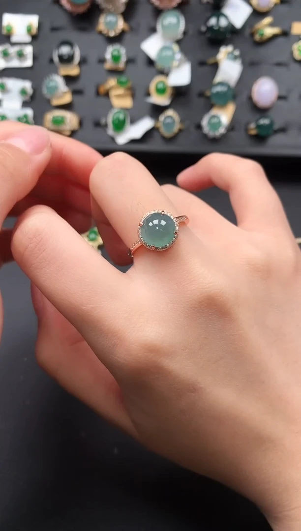 【闪购商品】翡翠戒指银S925镶嵌51241