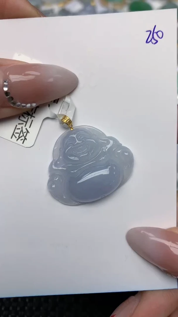 【闪购商品】翡翠颈饰18K金镶嵌天然翡翠a货