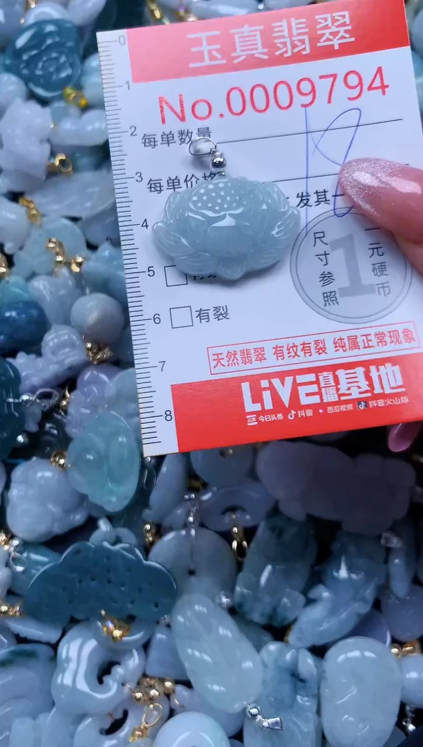 翡翠未镶嵌吊坠(不含链)9794