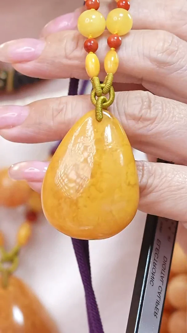 蜜蜡颈饰未镶嵌7902天然蜜蜡珠宝奇石云端妖孽全部保真