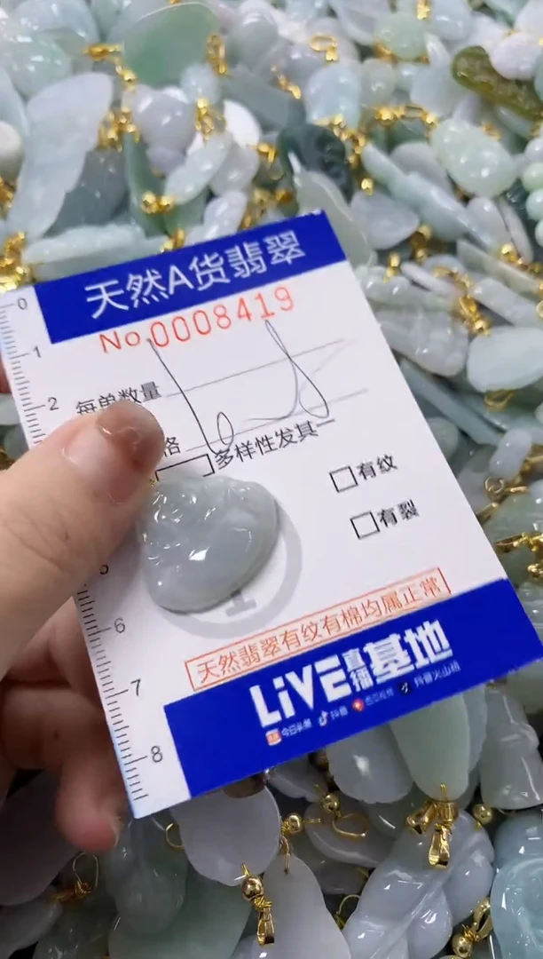 颈饰未镶嵌翡翠天然A货翡翠