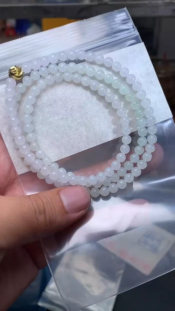 定制翡翠未镶嵌翡翠珠串