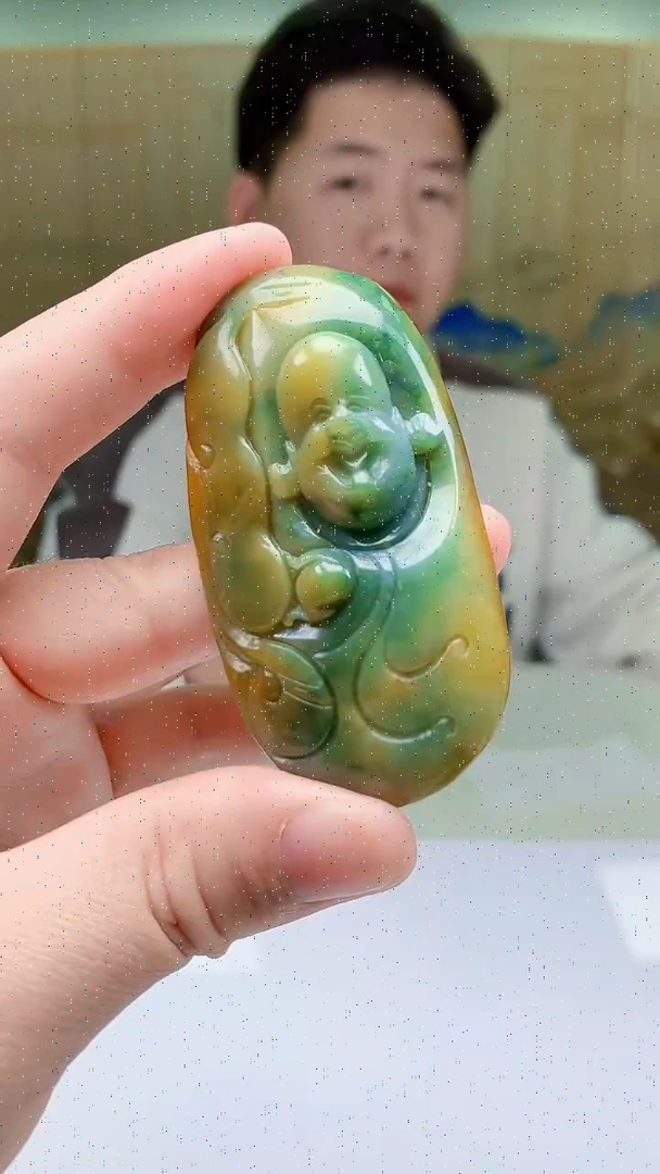 【闪购商品】定制翡翠未镶嵌4917ty-毛货挂件83