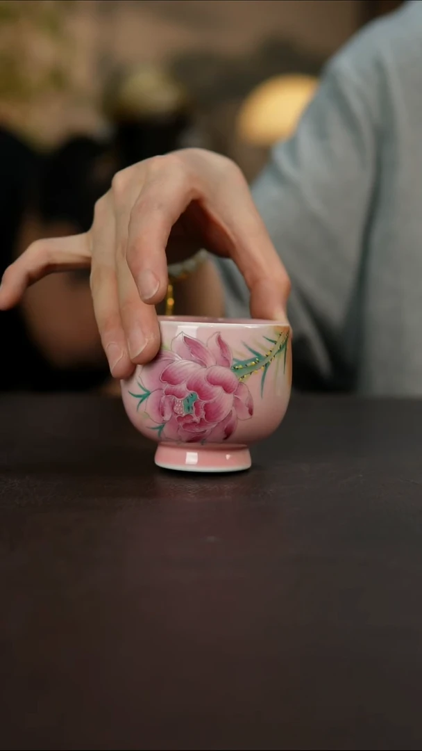 杯景德镇陶瓷杯碗柴烧多人