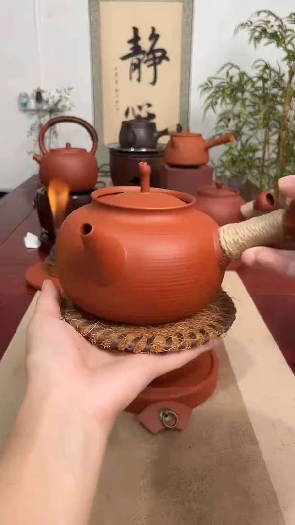 星*天苹果砂铫壶（送棕垫）