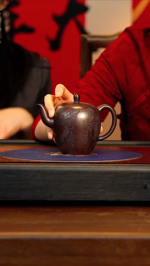 【闪购商品】紫砂茶壶CH 乌金砂 美人肩 