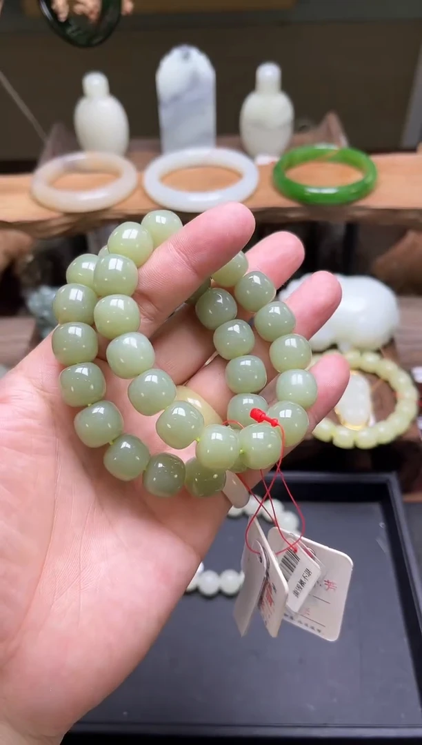 手串未镶嵌和田玉卡13+若羌黄口 老型 多样性发一