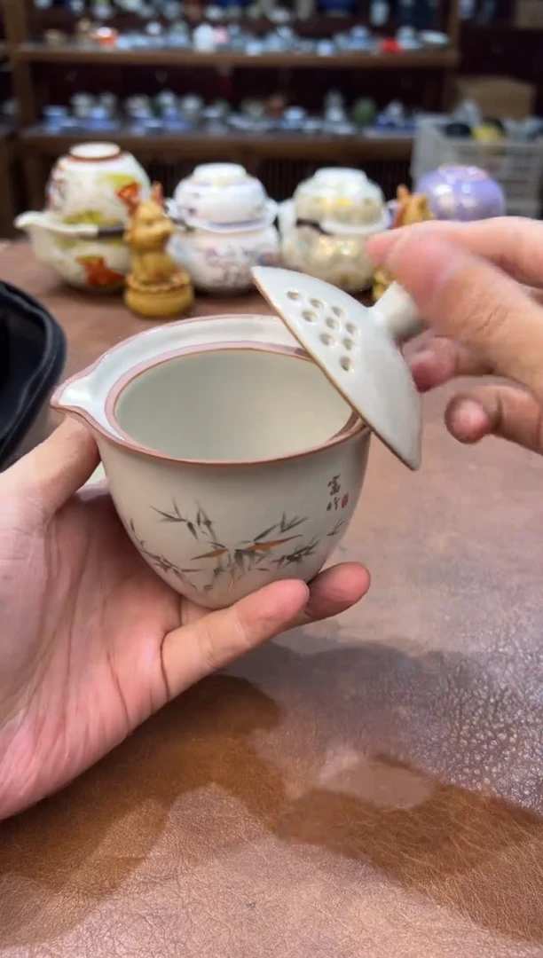 真的很便宜会开片的旅行茶具