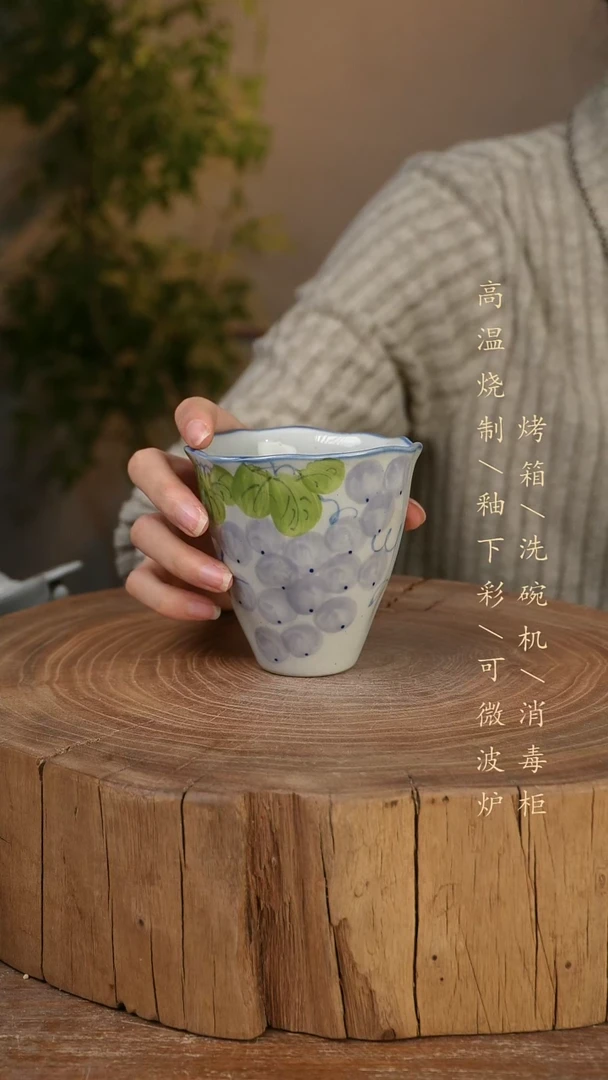 碗瓷景德镇手工手绘高温瓷釉下彩