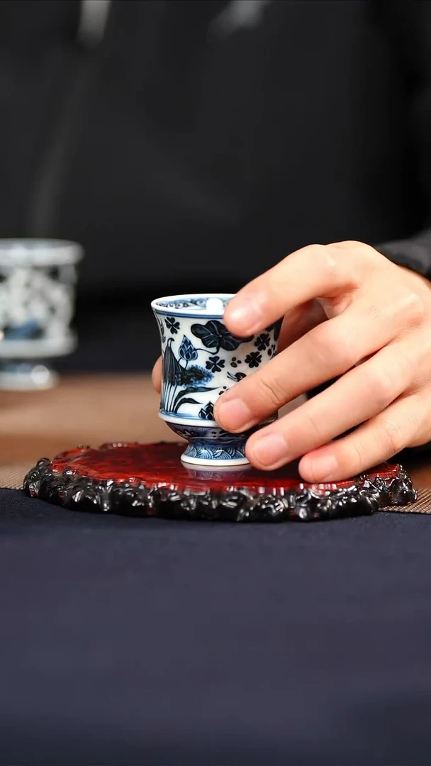 其他陶瓷N***a景德镇陶瓷鸳鸯单杯