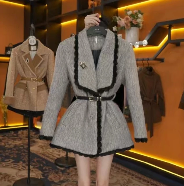 【泽天专属】白鸭绒羽绒服设计师轻奢气质LOVES-A1532