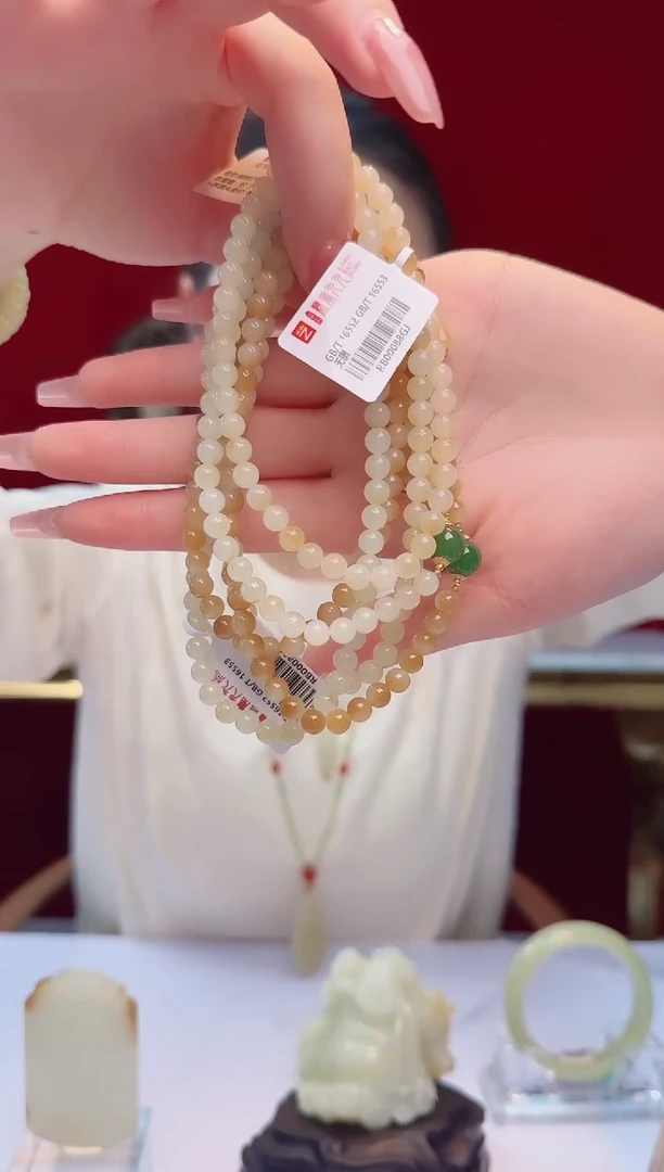 未镶嵌和田玉挂件闪购 三圈手串多样发发一件
